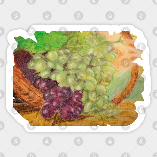 Grapes Sticker by Ezhael